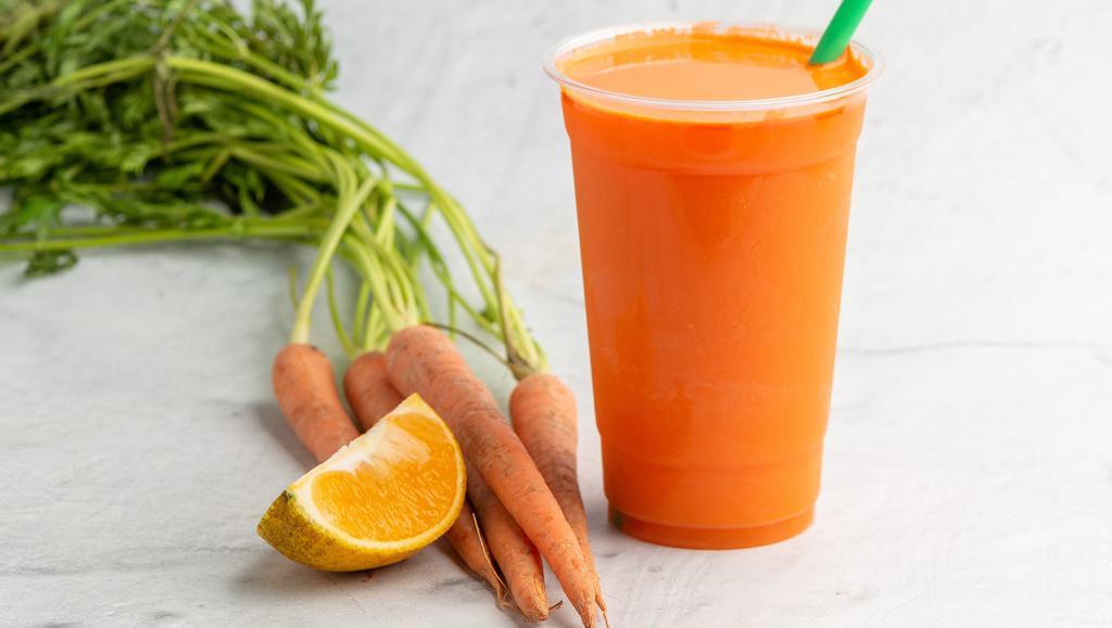 Orange Carrot · Freshly squeezed orange and natural carrot juice,