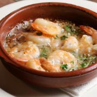 Camarones Al Ajillo · Grilled Shrimp in Garlic Sauce