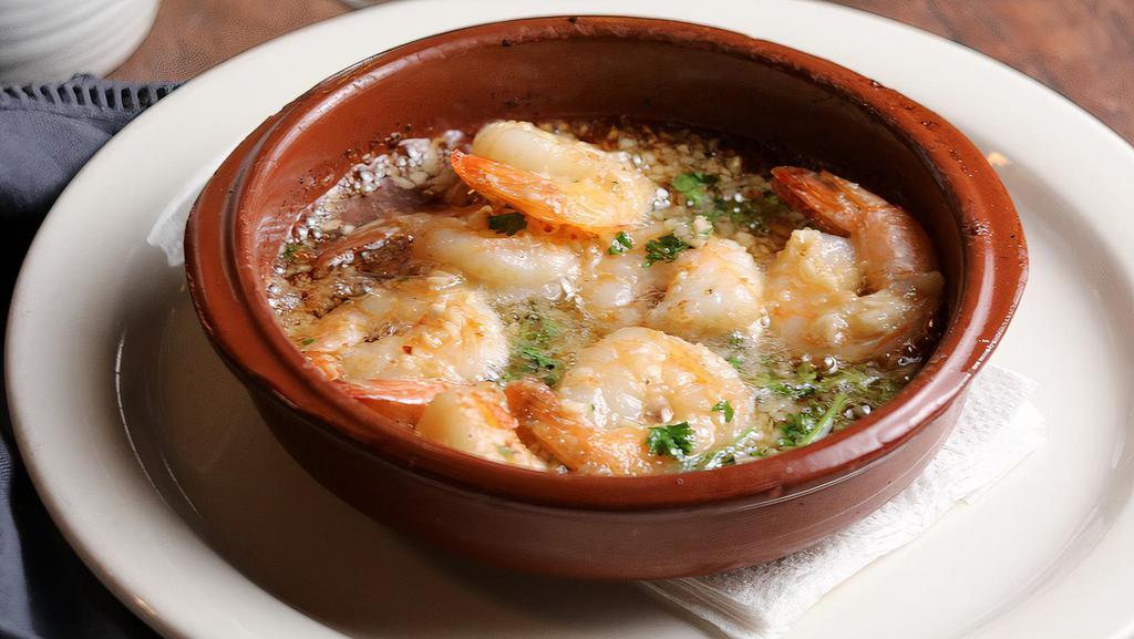 Camarones Al Ajillo · Grilled Shrimp in Garlic Sauce
