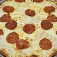 Pizza De Pepperoni · Marinara Sauce, Mozzarella Cheese & Pepperoni.