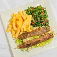 Kofta Kebab · Two skewers of kofta with any two sides of choice