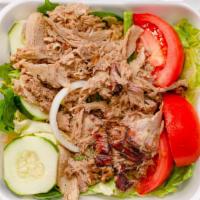 Bar-B-Q Salad · Why not turn a salad into a meal? pick one of your favorite barbecue meats to be piled high ...