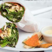 West Coast Wrap · Grilled chicken, romaine lettuce, tomato and avocado.