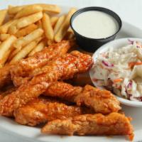 Dockside Dinner · ½ Rack of ribs & five wings tossed in your favorite wing sauce. Served with fries, coleslaw,...
