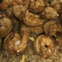 Hibachi Chicken&Shrimp · With Vegetable and fried rice.