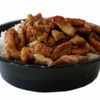 Chicken Teriyaki Bowl · 320 cal. Served with steamed rice.