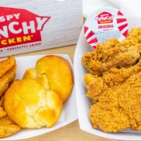 White Chicken Meal · Our 2, 3, or 4 piece Chicken Meals come with a biscuit.