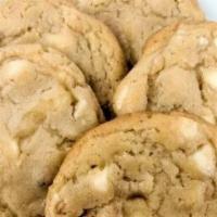 White Macadamia · Classic cookie with premium white chips and macadamia nuts.