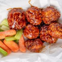 6 Boneless Wings · 6 Boneless wings tossed in your favorite sauce, served with celery/carrots and your choice o...