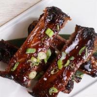 Bbq Spareribs · oven roasted spare ribs brushed with a bbq glaze