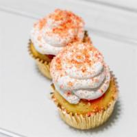 Crunchy Strawberry · Butter Lovers cake filled with a strawberry filling and topped with fresh whipped cream and ...
