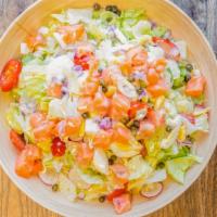 Smoked Salmon Salad · Gluten-free. Hand-Cut Lettuce, Smoked Salmon, Egg, Caper, Grape Tomato, Radish, Red Onion, H...
