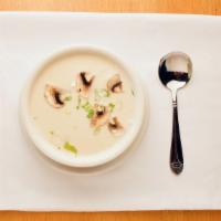 Coconut Soup (Tom-Kha)  · Contain Nut. Coconut milk soup with lemon grass, galangal, kaffir leaves, fresh mushrooms, a...