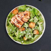 All Cluck Caesar Salad · Fresh chopped romaine tossed in a traditional Caesar dressing with croutons and grilled chic...