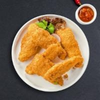 Tender Bender · Chicken tenders breaded and fried until golden brown. Served with a side of ranch or bleu ch...