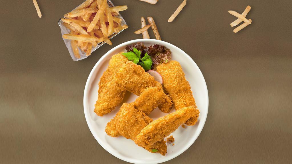 Chunky Tenders · (6 pieces) Chicken tenders breaded and fried until golden brown.
