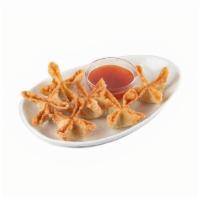 Cream Cheese Puffs · Handcrafted, crispy wontons filled with Jonah crab, cream cheese, red bell peppers and scall...