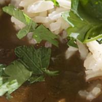 Chicken & Sausage Gumbo · Consuming raw or undercooks meats, poultry, seafood fish or eggs may increase your risk of f...