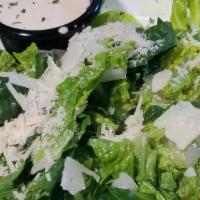Caesar Salad · Crisp romaine, parmesan, tomatoes, crouton. Add salmon, shrimp or chicken for an additional ...