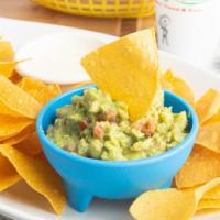 Small Fresh Guacamole Dip · Contains tomatoes, jalapenos, onions, and cilantro