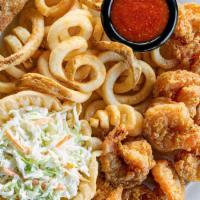 Shrimp Basket · Your choice of 5 hand-breaded or grilled shrimp served with cocktail sauce, with two sides a...