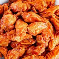 Jumbo (48) Bone-In Wings · Our Fresh wings are served with celery, carrots and your choice of made-from-scratch bleu ch...