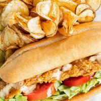 Grouper Sandwich · A premium grouper filet is grilled, blackened or fried to your liking on a toasted hoagie ro...