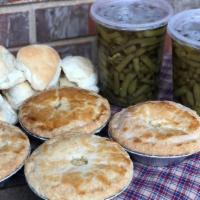 Chicken Pot Pie Family Combo · Includes McEntyre's Scratch Made Chicken Pot Pies, House Cooked Green Beans, and McEntyre's ...