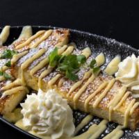 French Toast · Challah Bread French Toast, Vanilla Bean Custard, Honey Vanilla Anglaise, Chantilly Cream, a...