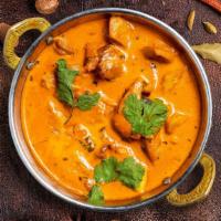 Butter Bureau (Butter Chicken) · Grilled chicken simmered in heavy whipping cream, butter, onion gravy, tomato gravy, and in ...