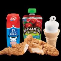 Chicken Strips Kids' Meal · A DQ® signature, 100% all-tenderloin white meat chicken strips.