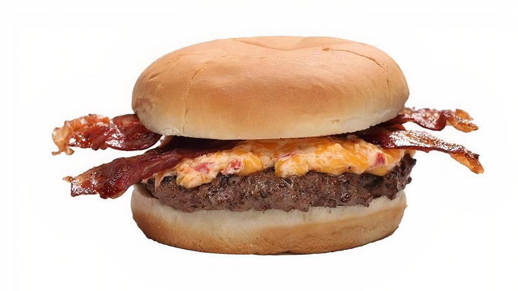 Big Pimento Cheeseburger  · 5.5 ounces of beef, bacon & made-from-scratch pimento cheese.