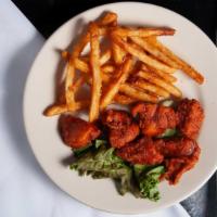 Boneless Wings · A twist on the traditional buffalo wing, we serve them naked or with your choice of sauce. S...