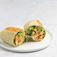 Chicken Caesar Wrap · Chicken breast, romaine lettuce, Provolone cheese, parmesan cheese and caesar dressing.