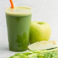 Green Juice · Celery, spinach, cucumber, and apple - 20 oz.