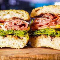 Prosciutto Manchego · Arugula, Prosciutto, Manchego Cheese,  Tomatoes, Balsamic Vinegar