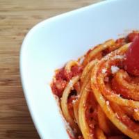 Cacio E Pepe · Featuring a Parmesan-Reggiano sauce with fresh ground pepper. Add mozzarella, shrimp, chicke...