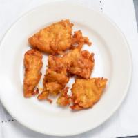 Pakoras · Deeped in garbanzo butter with spices and deep fried