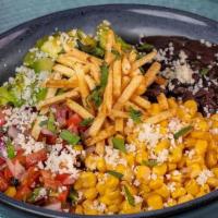 Southwest Bowl · Cauliflower rice, black beans, corn, pico de gallo, diced avocado, cotija cheese, cilantro, ...