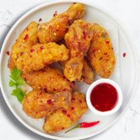 Good Old Mango Habanero Wings · Fresh chicken wings fried until golden brown, and tossed in mango habanero sauce.