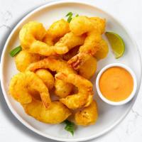 Shrimple Joys · Deep fried Indian bread stuffed with creamy coconut based shrimp and cooked until golden cri...