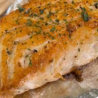 Pan Seared Salmon · Seasoned and cooked to order!