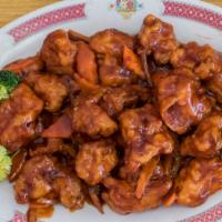 Orange Chicken · Delicious deep fried white meat cooked in our homemade spicy orange sauce.
Easily one of our...