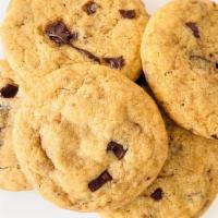 Chocolate Chip Cookies · Soft, chewy and loaded with creamy chocolate. Ingredients: Flour, vegan butter, baking soda,...