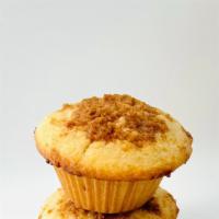 Lemon Muffin · Tangy and sweet, airy and moist, this muffin has it all. topped with a sweet cracker crumble...