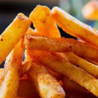 Fries & Shine · Idaho potato fries cooked until golden brown with bacon.