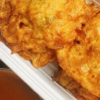 Shrimp Egg Foo Young · Served with white rice