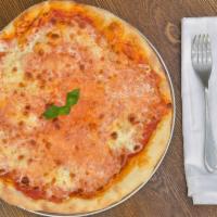 Margherita · Tomato sauce, fresh mozzarella, extra virgin olive oil, basil