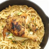 Pan Roasted Rosemary Chicken · One half roasted rosemary chicken with garlic and herbs. May contain raw or undercooked ingr...