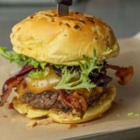 Gran Dada · 2015 Boca burger battle winner. Smoked Gouda, bacon, chipotle, mayo, crispy onions, bacon, o...